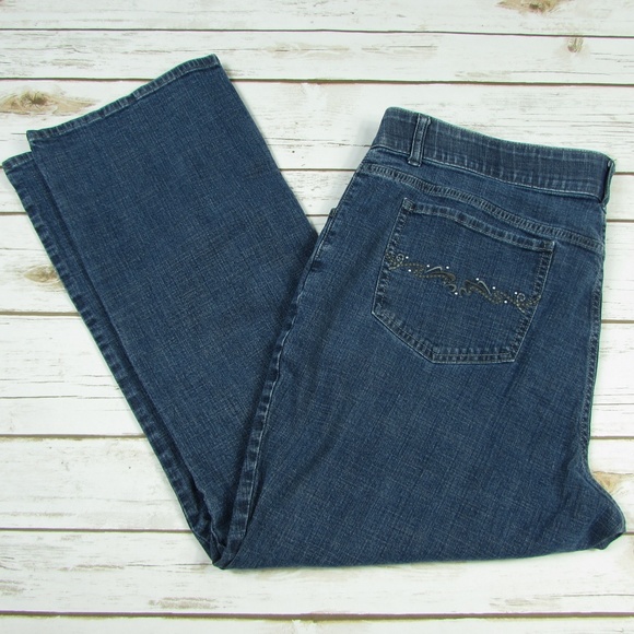womens jeans with embellished pockets